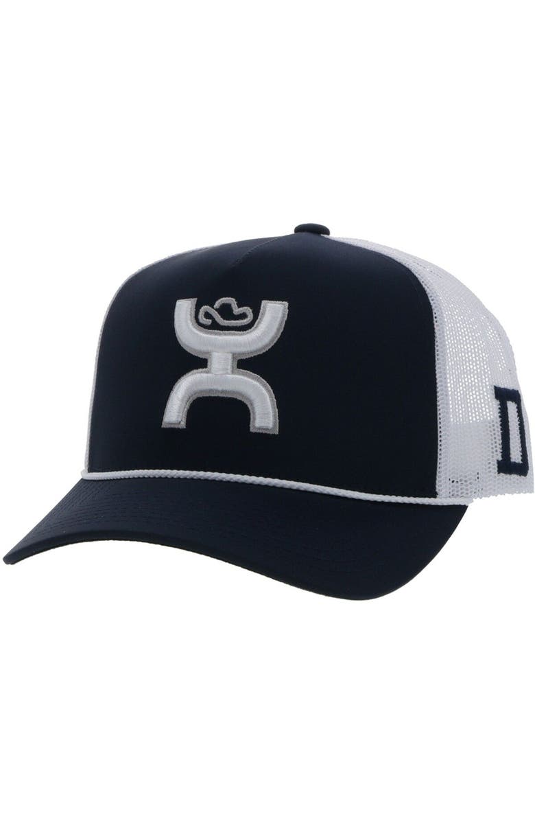 HOOEY Men's HOOey Navy/White Dallas Cowboys Hands Up Trucker Adjustable Hat, Main, color, Navy