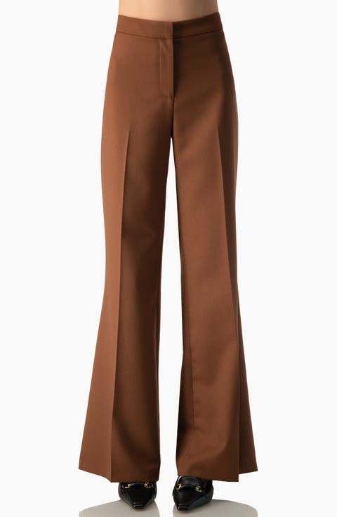 High-Rise Semi-Flare Pants