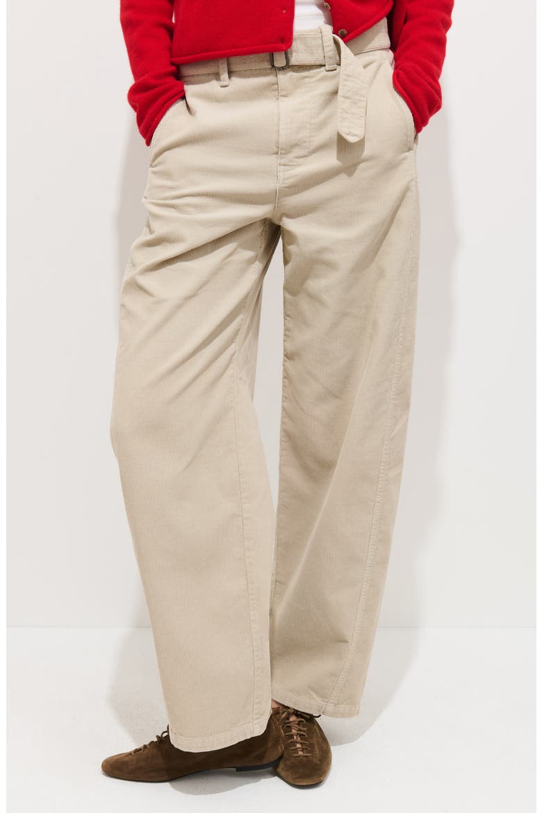 9th Street Fine Wale Corduroy Straight Leg Pants, Alternate, color, OATMEAL