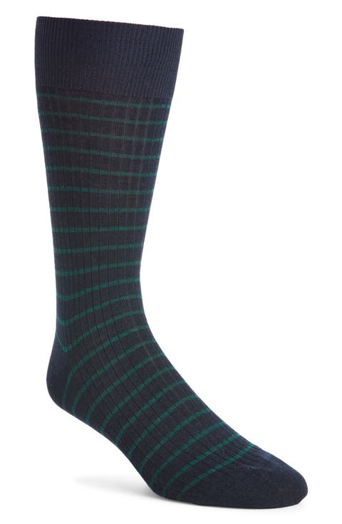 Worthington Stripe Merino Wool Blend Dress Socks