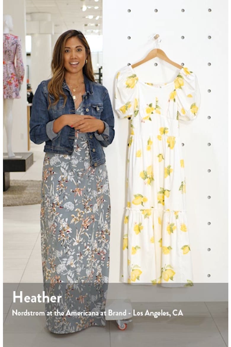 Puff Sleeve Midi Dress video