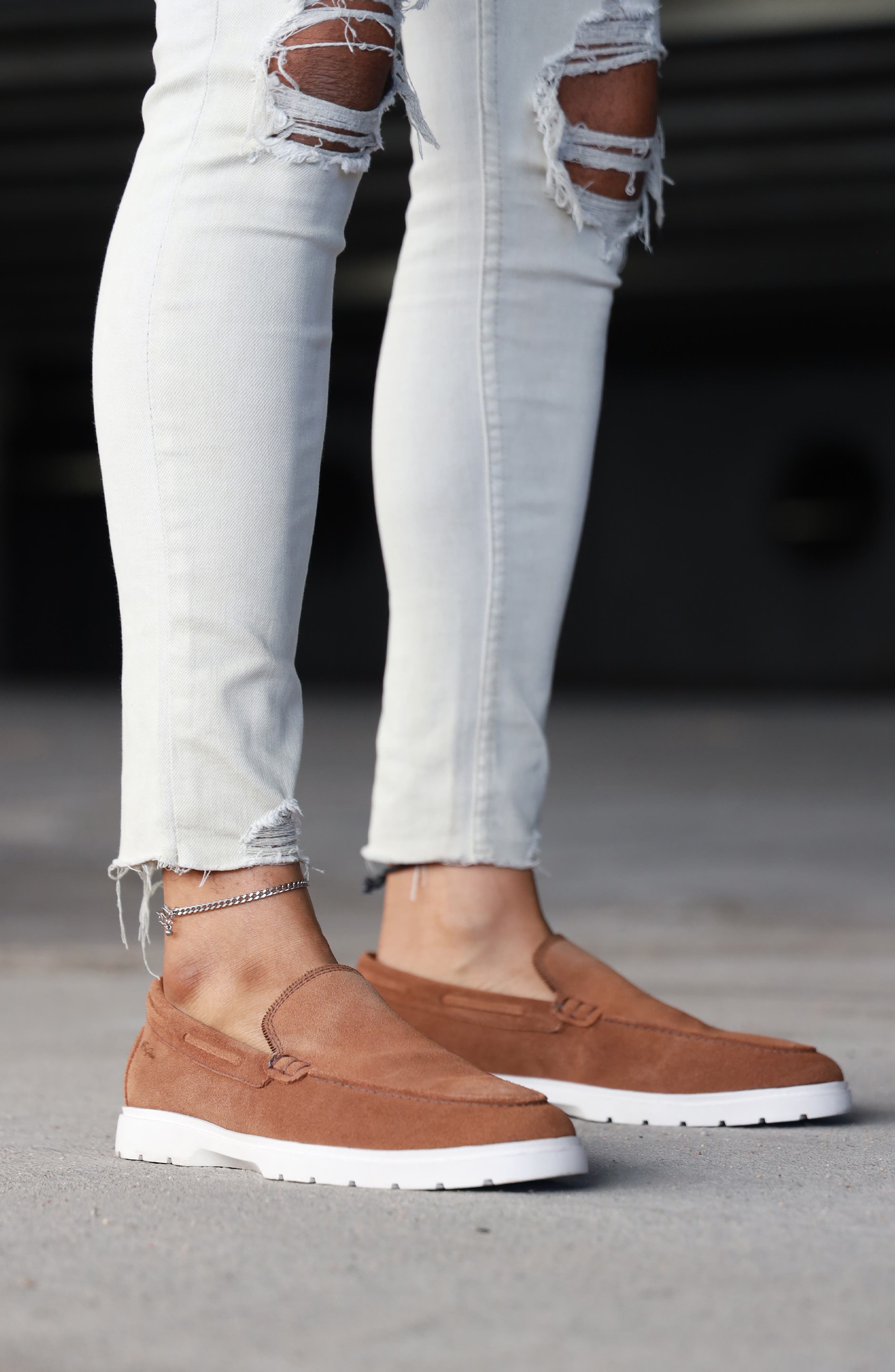 Venetian Low Top Loafer, Alternate, color, TAN SUADE