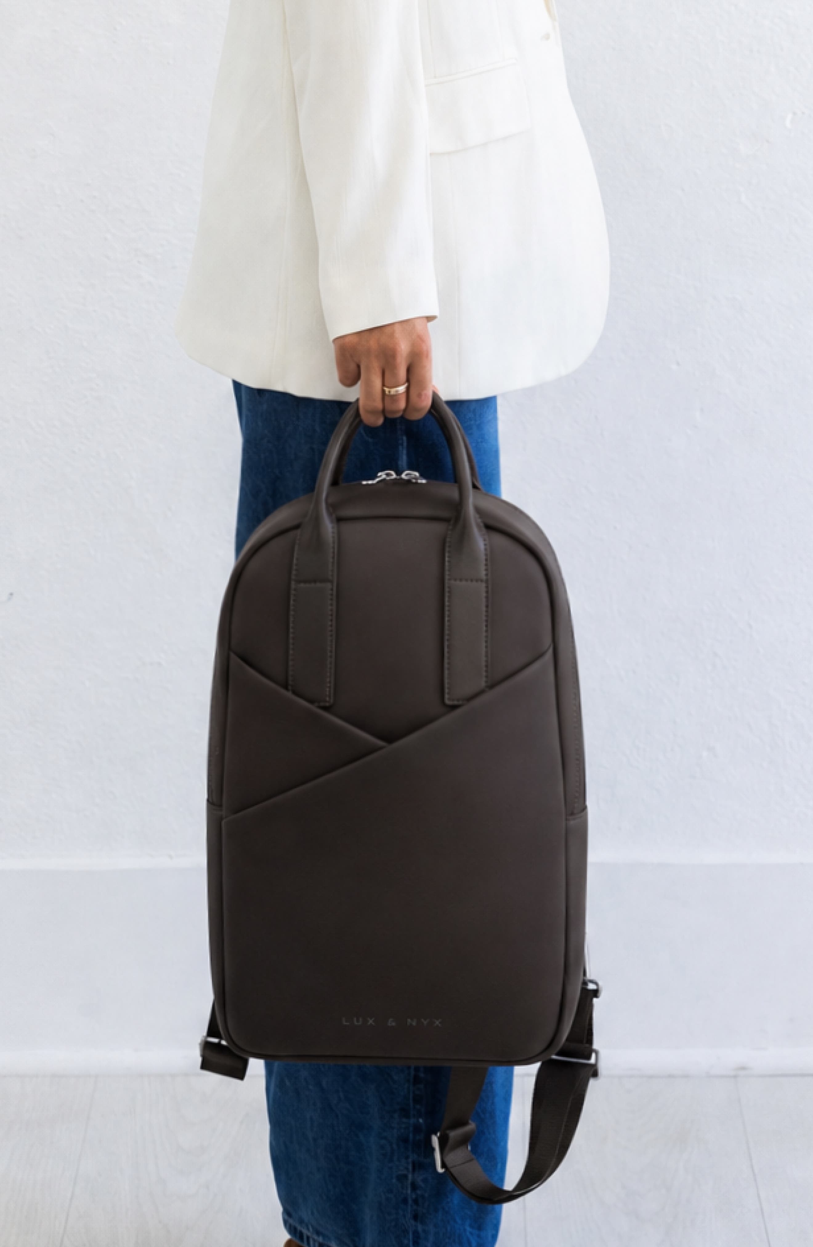 Slim Origami Convertible Backpack, Alternate, color, Espresso