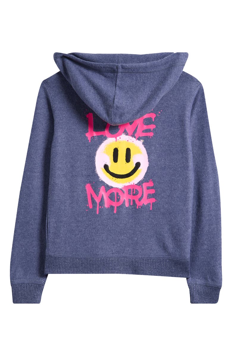 Vintage Havana Kids' Full Zip Hoodie, Alternate, color, Heather Navy