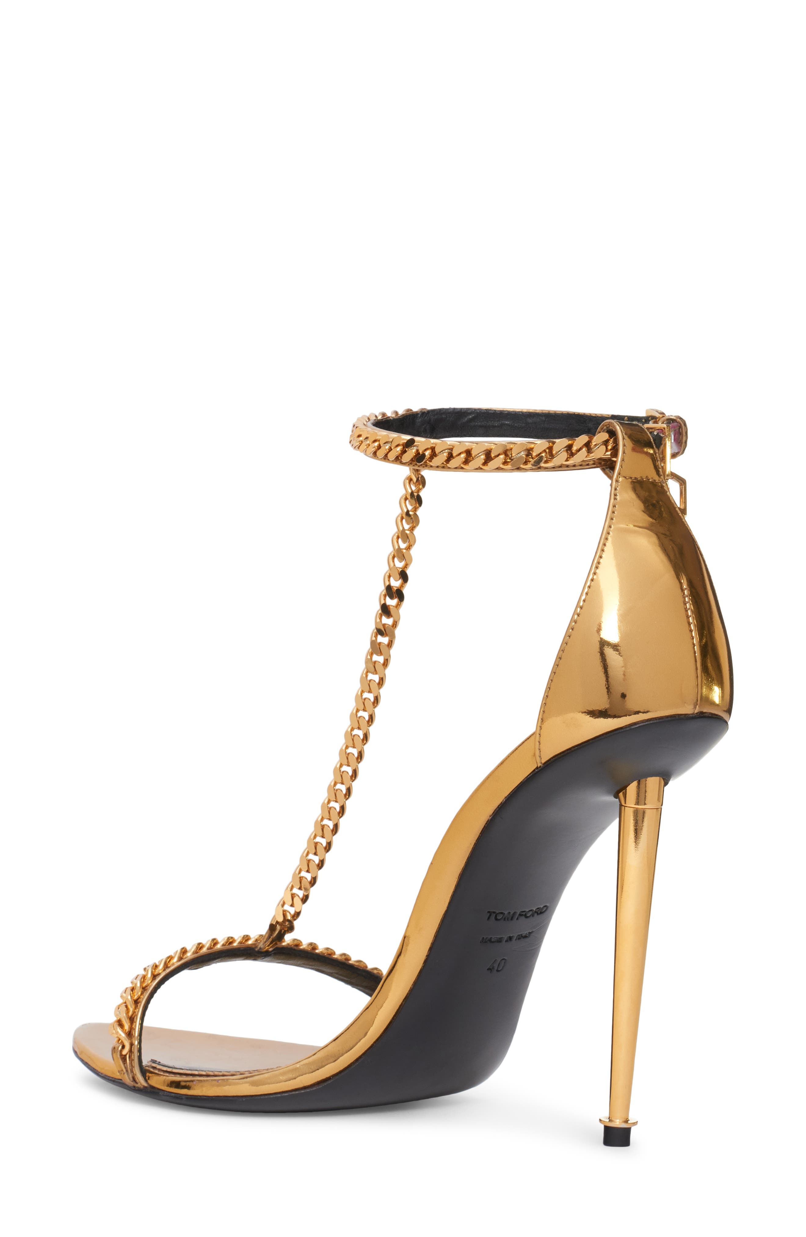 TOM FORD Padlock Naked Chain Strap Sandal, Alternate, color, 