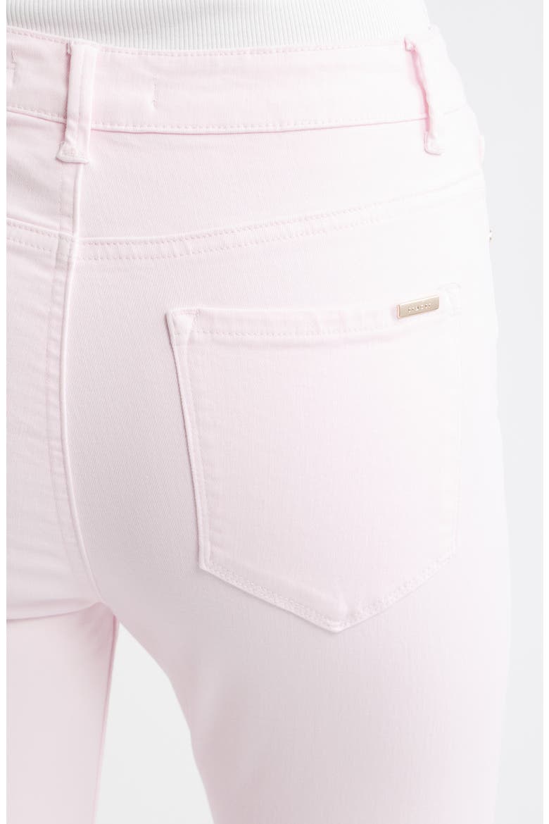 Raw Hem Flare Leg Jeans, Alternate, color, CHERRY BLOSSOM