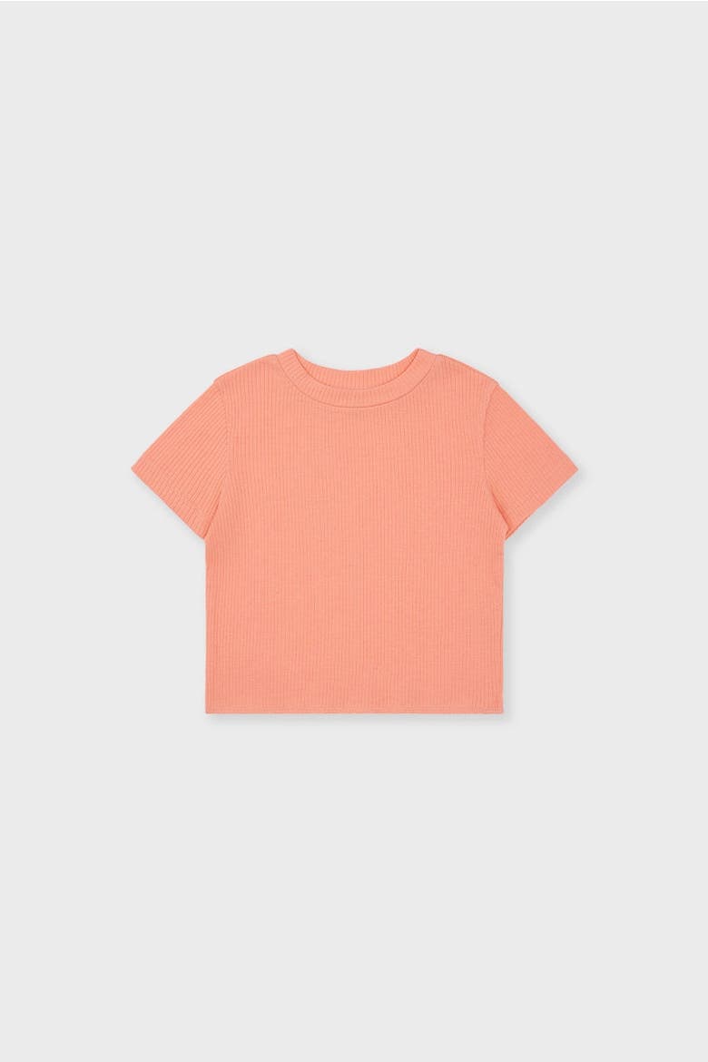 Organic Cotton Cropped T-Shirt, Main, color, Desert Flower