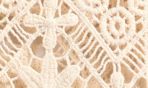 Good Luck Girl Kids' Open Stitch Knit Button-up Top In Sand