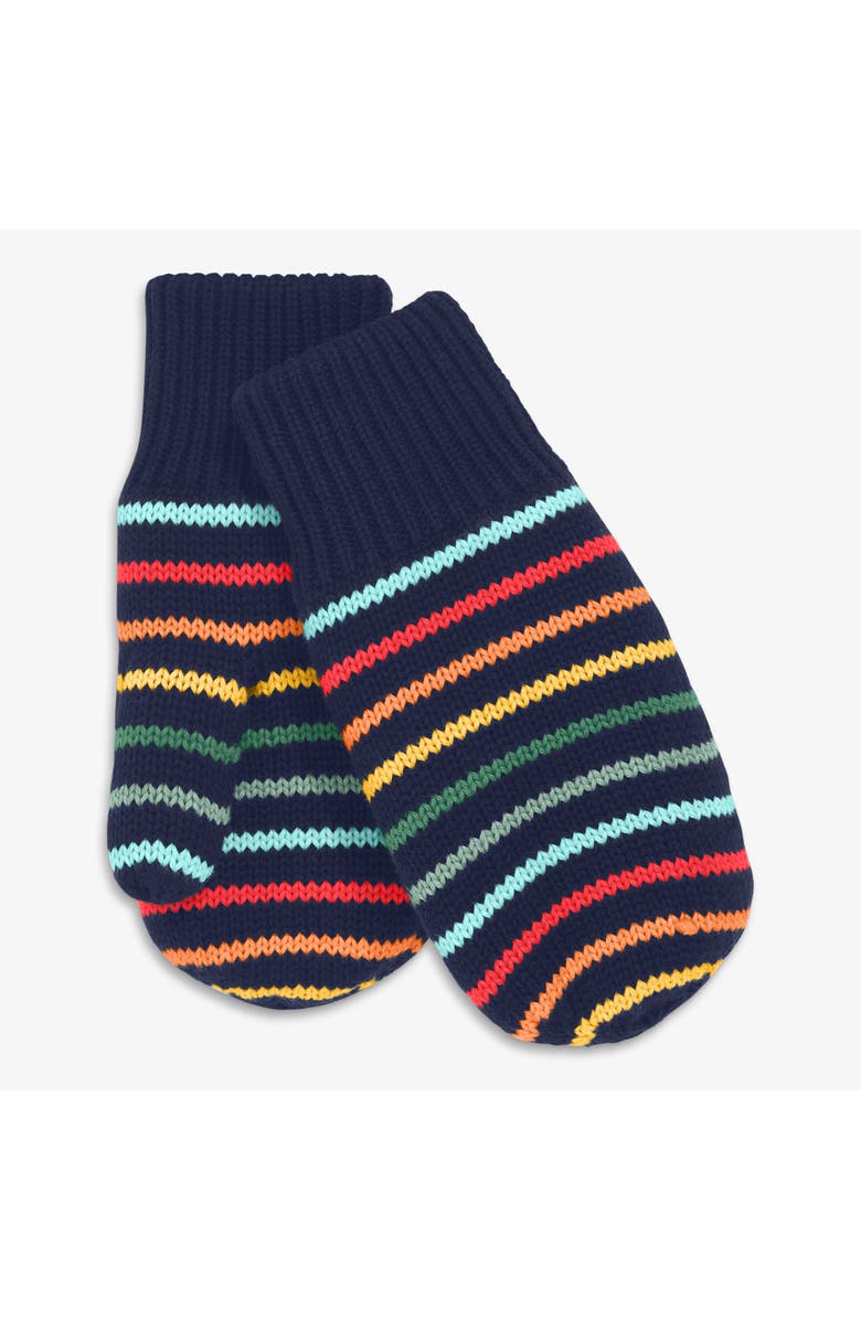 Primary Kids Fleece-Lined Rainbow Stripe Mittens, Main, color,