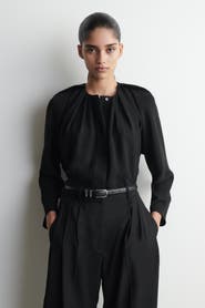 COS Voluminous Pleated Blouse