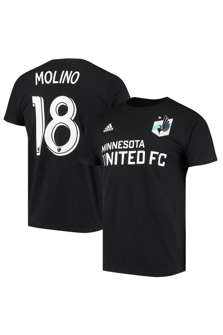 Men's adidas Kevin Molino Black Minnesota United FC Go To Name & Number T-Shirt, Main, color, Black