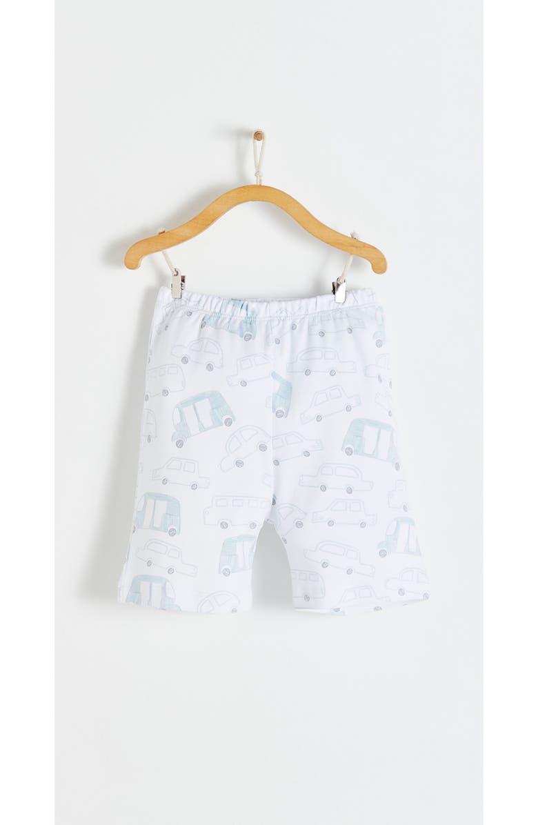 Babycottons Premium Peruvian Pima Cotton Tuc Short Tee & Short Pajama Set for Big Kid, Alternate, color, Full Print