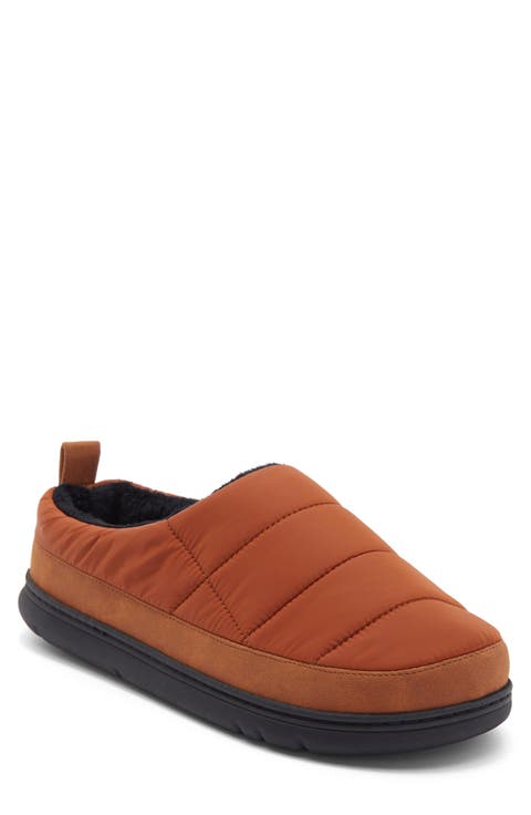 Darius Faux Fur Lined Quilted Clog Slipper (Men)