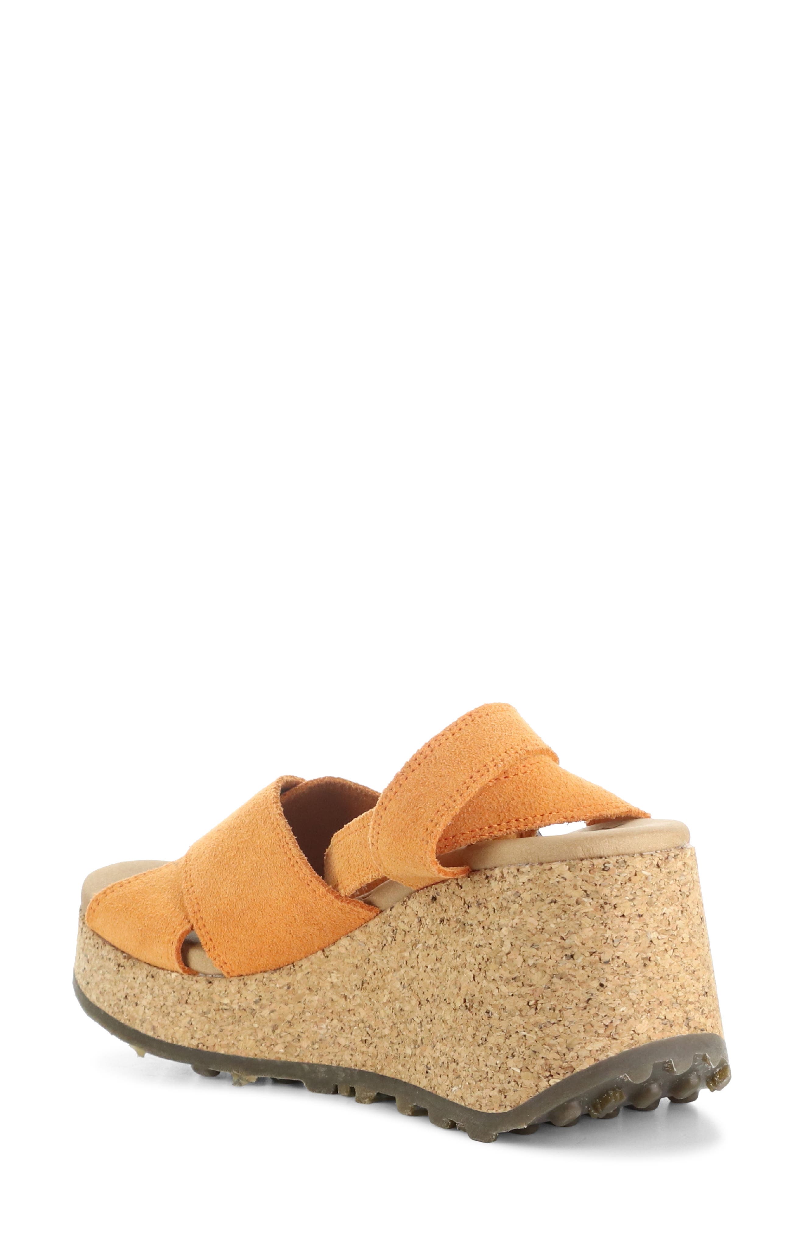 Dony Platform Wedge Sandal, Alternate, color, ORANGE