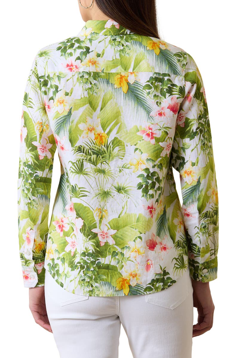 Tommy Bahama Floral Riviera Linen Button-Up Shirt, Alternate, color, 