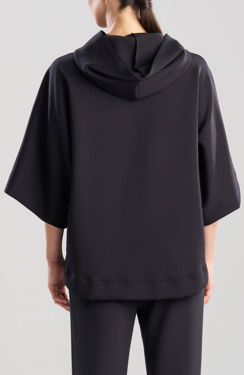 Natori Udon Scuba Knit Pajama Hoodie, Alternate, color, Black