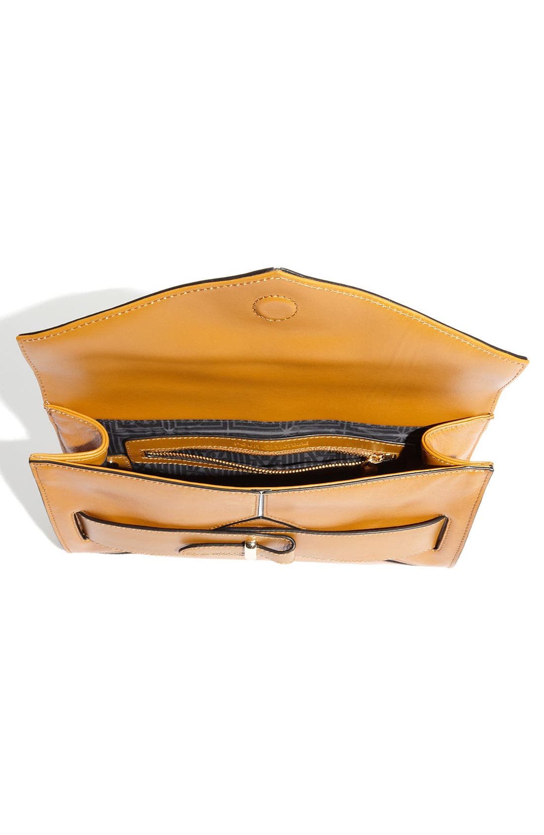 'Marlow' Belted Clutch, Alternate, color, COGNAC
