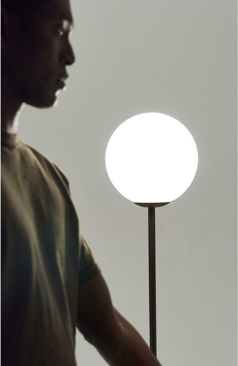 Brightech Luna 65" Modern LED Floor Lamp with Glass Globe Shade, Alternate, color, 