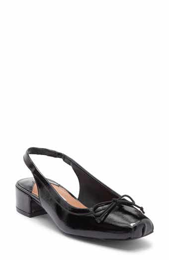 Steve Madden Loved Square Toe Patent Leather Slingback Pump