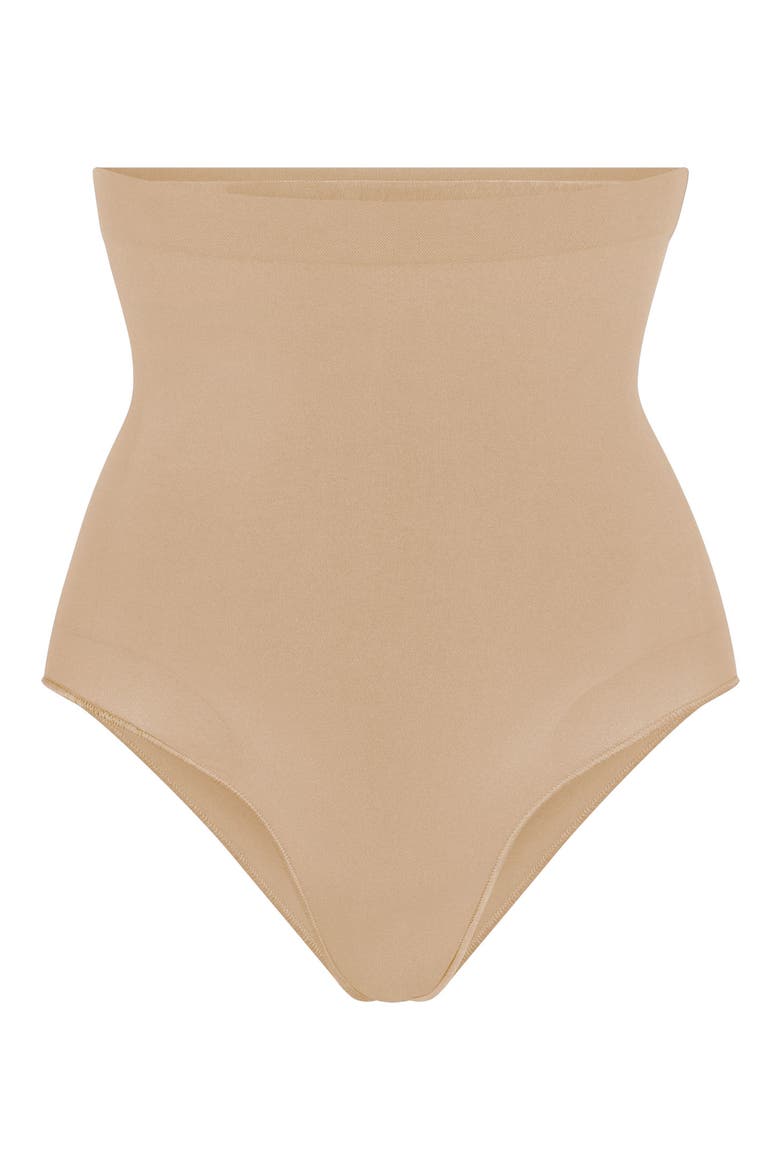 Seamless Sculpt High Waist Briefs, Alternate, color, CLAY