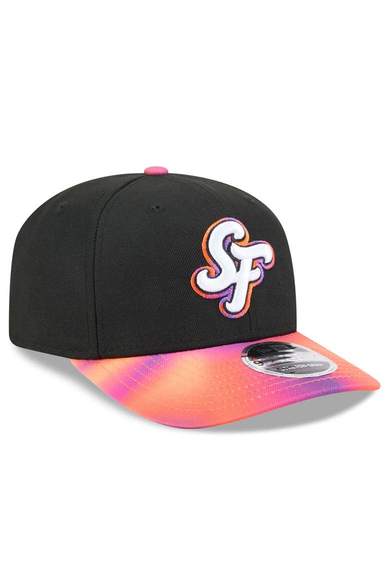 Men's New Era  Black/Orange San Francisco Giants 2025 City Connect 9SEVENTY Adjustable Hat, Alternate, color, Black