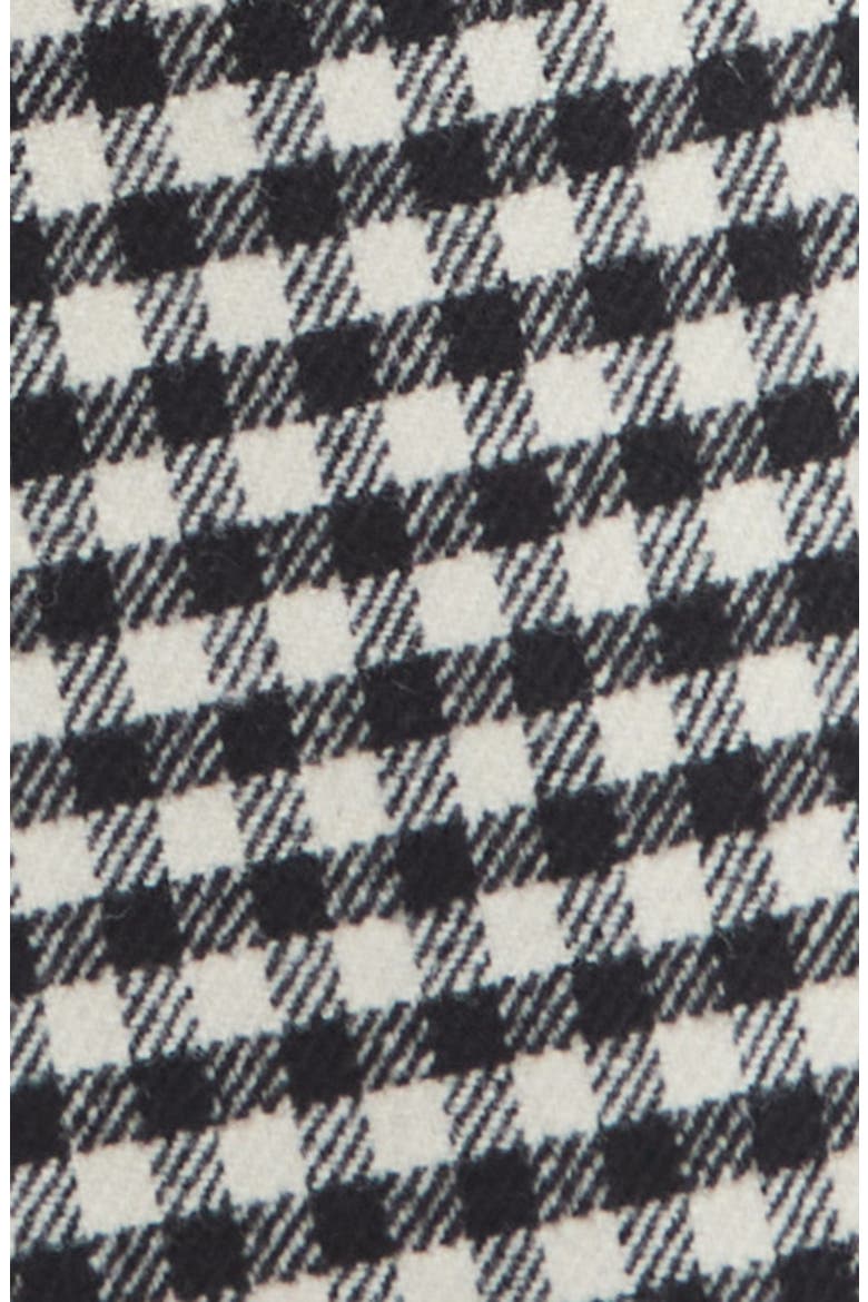 Asymmetric Wool Blend Skirt, Alternate, color, BLACK/ WHITE