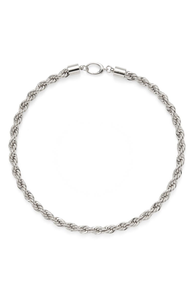 Lady Grey XL Rope Chain Necklace, Main, color, Silver