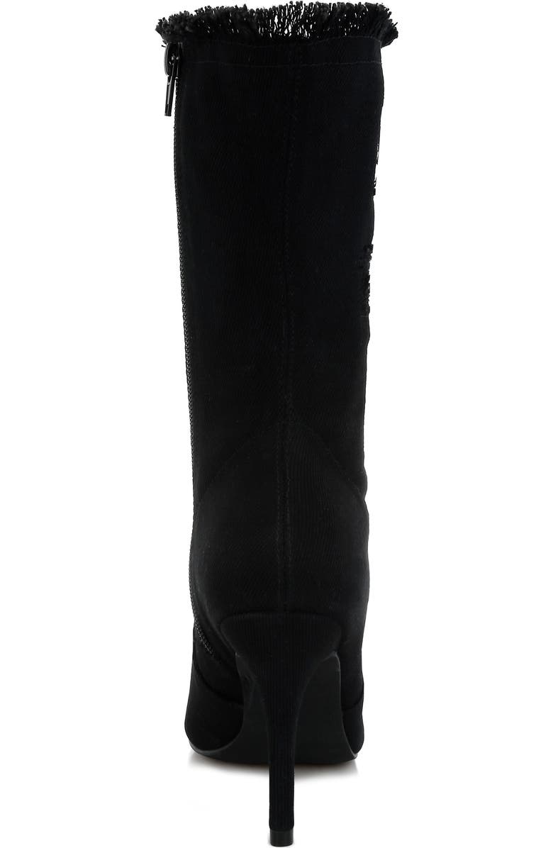 LONDON RAG Himkok Fringed Pointed Toe Boot, Alternate, color,