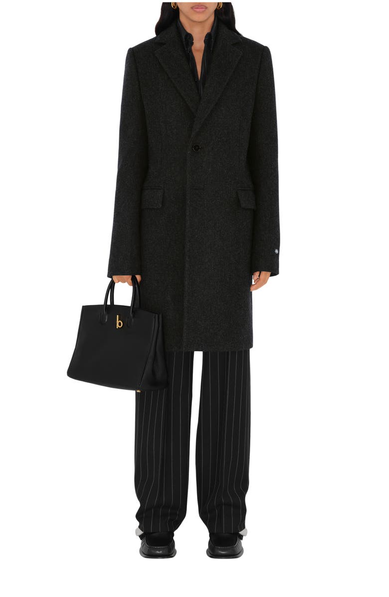 Burberry Wool Tailored Coat, Main, color, Brisk