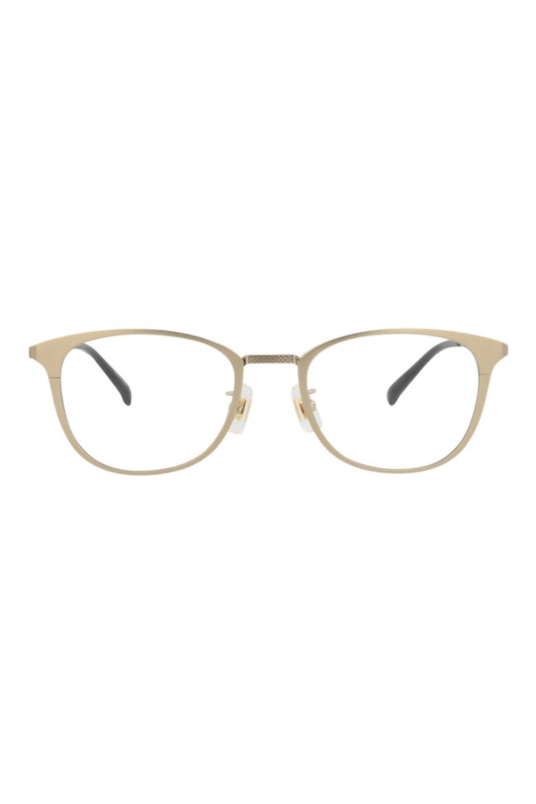 51mm Round Novelty Optical Glasses, Main, color, GOLD TRANSPARENT