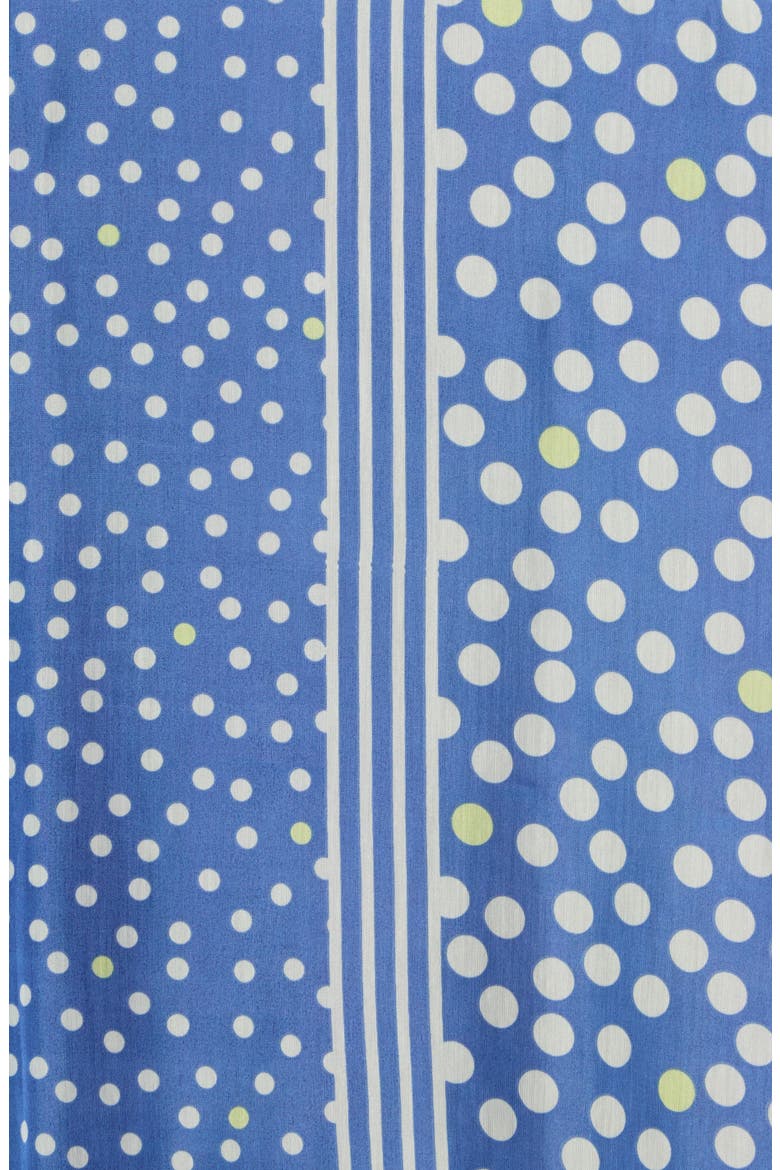Polka Dot Scarf, Alternate, color, DENIM