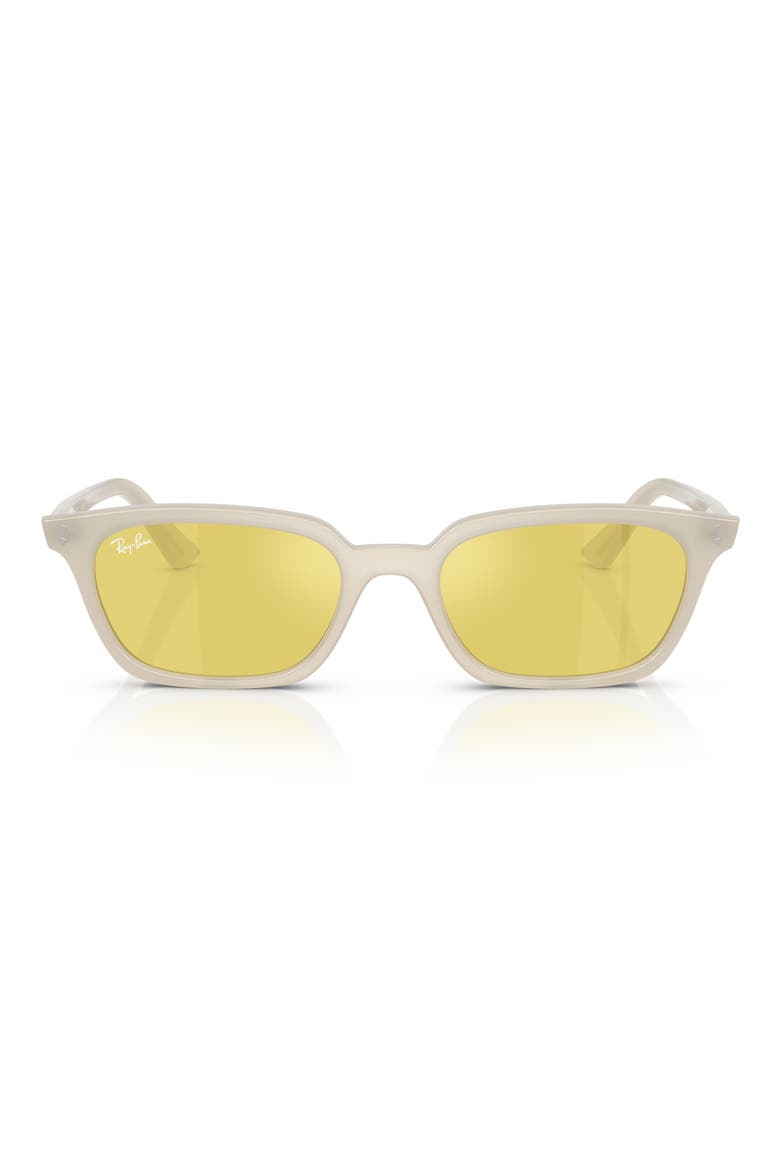 52mm Pillow Sunglasses, Main, color, WHITE