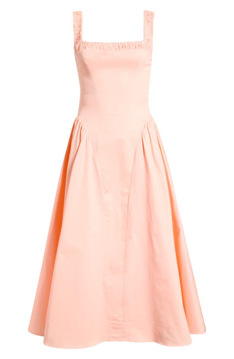 Dorothy Stretch Pima Cotton Cocktail Midi Dress