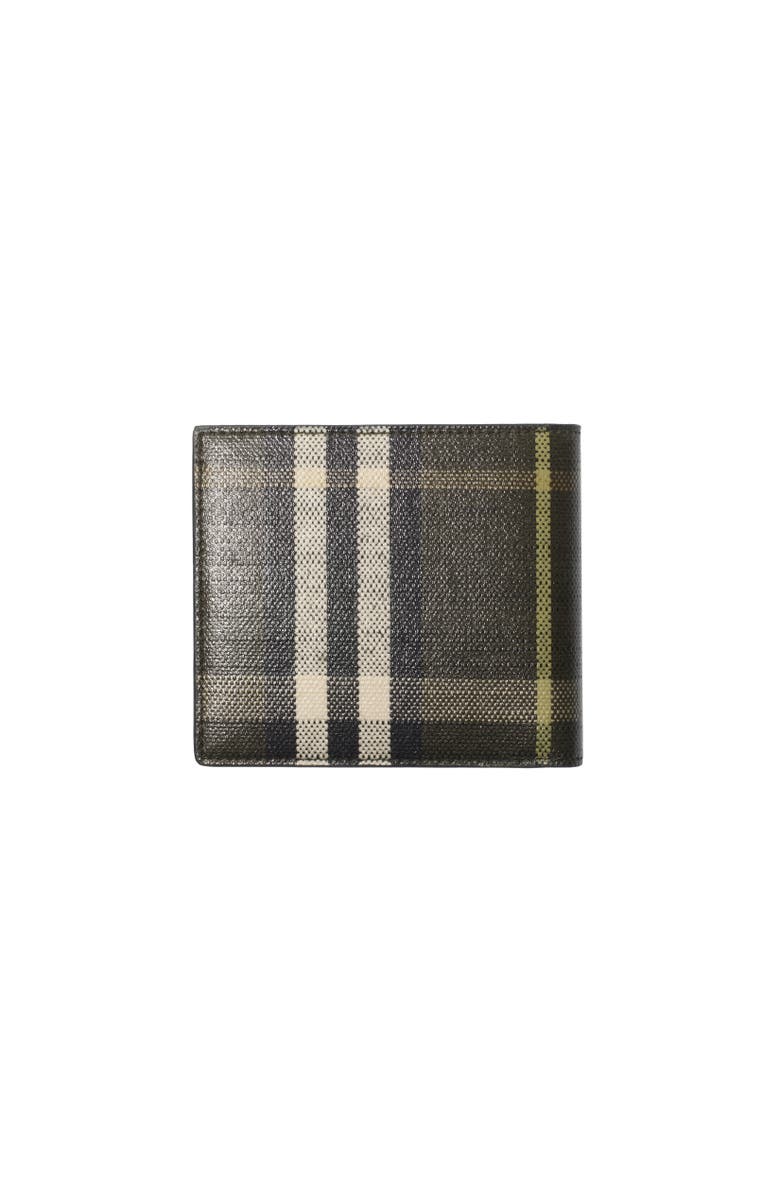Burberry Check Bifold Wallet, Alternate, color, Thicket Green