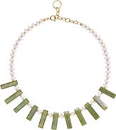 SHOP SPICY DAN Queen Green Quartz Aventurine Gold Plated Necklace