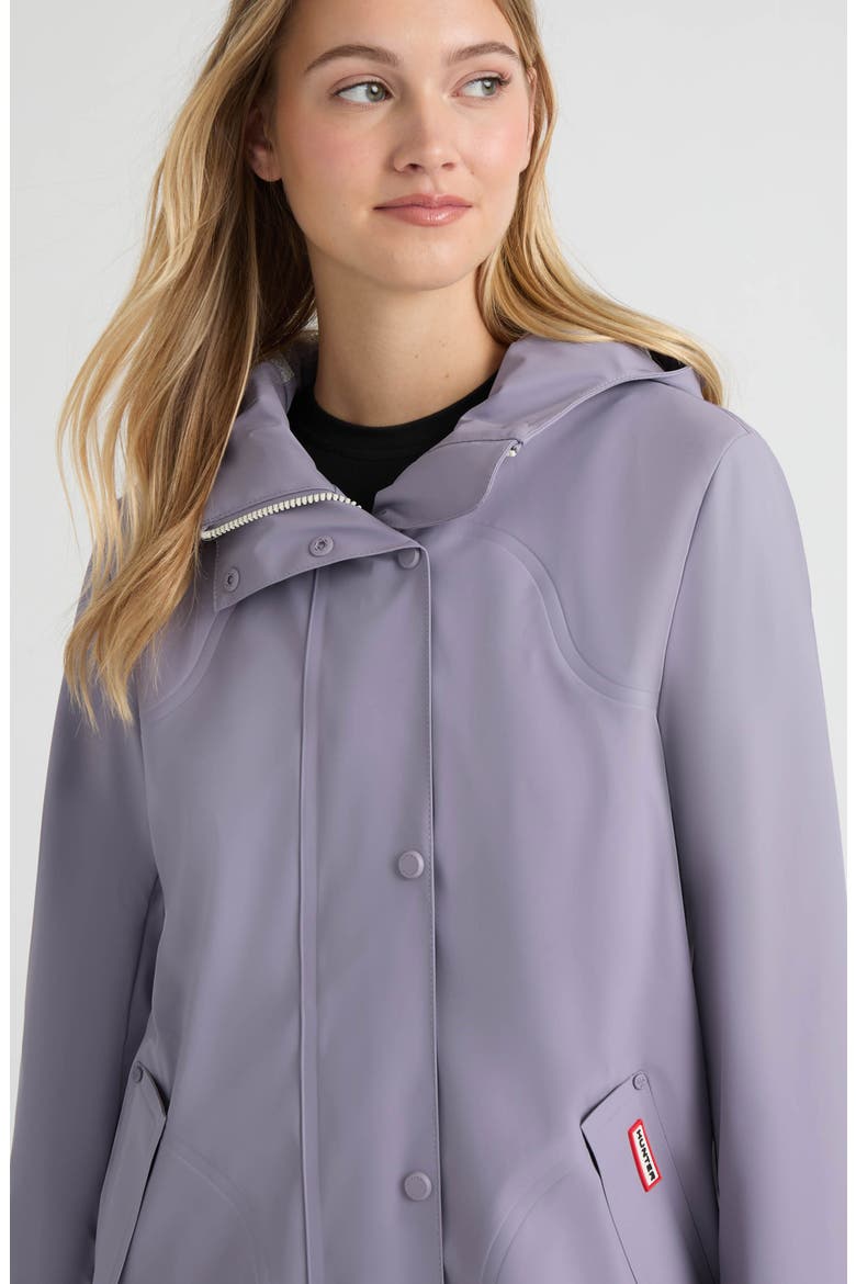 Acacia Waterproof Rubberized Rain Jacket, Alternate, color, LAVENDER GREY