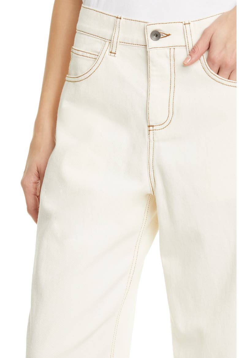 High Waist Ankle Wide Leg Pants, Alternate, color, GLASS