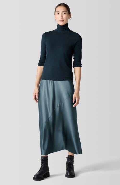 Eileen Fisher Turtleneck Top In Green