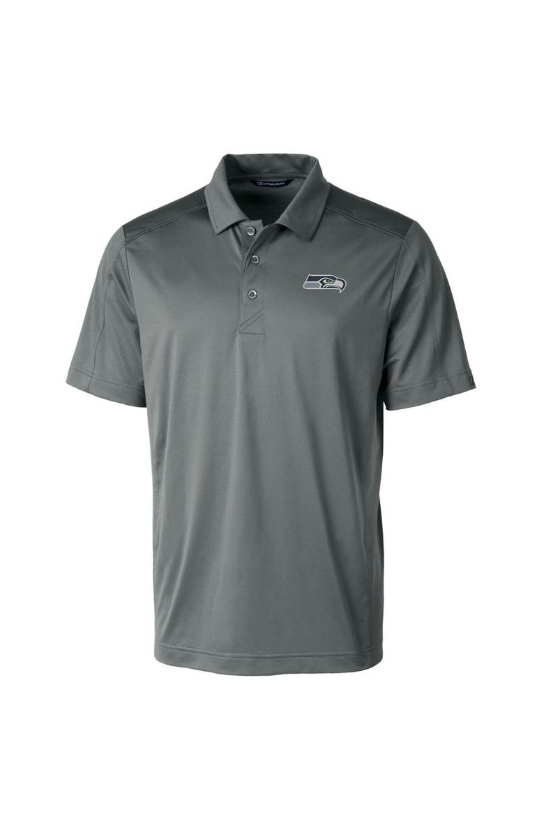 Cutter & Buck Men's Cutter & Buck Steel Seattle Seahawks Prospect Textured Stretch Polo, Alternate, color, Steel