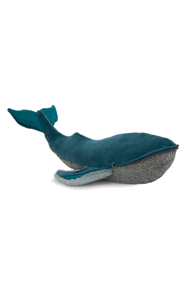 Moulin Roty Whale (large) All Around the World, Main, color, Blue