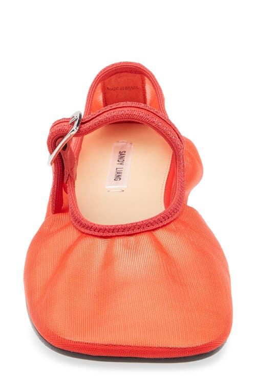 Sandy Liang Mesh Mary Jane Flat