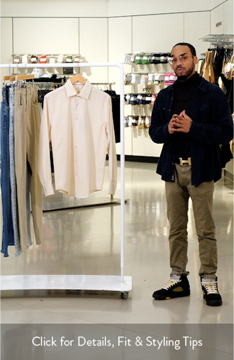 Slim Fit Solid Performance Dress Shirt, sales video thumbnail