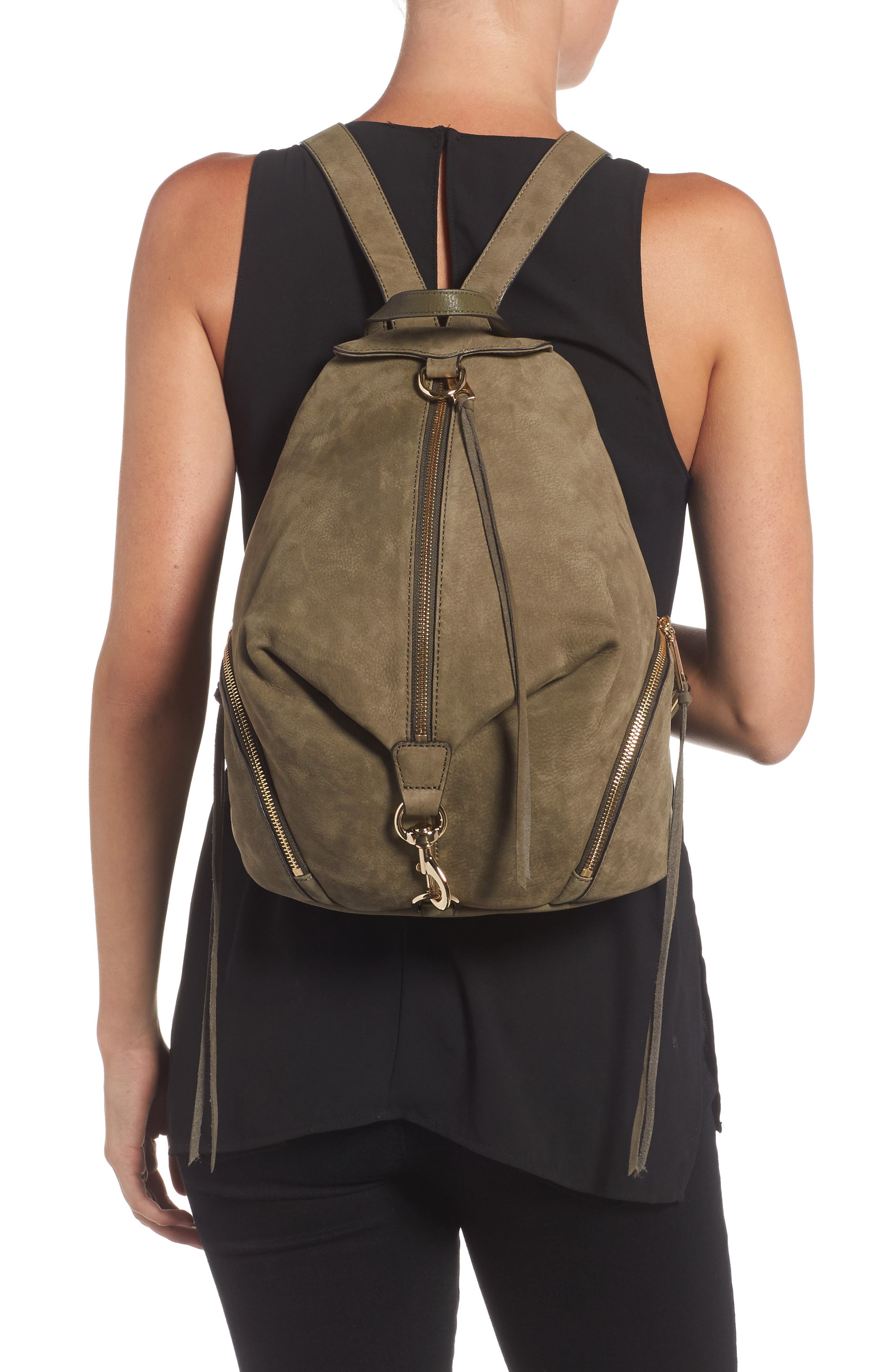 Rebecca Minkoff Julian Nubuck Backpack, Alternate, color, 
