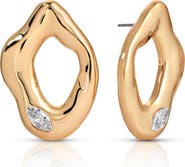 Ettika Liquid Metal Drop Earrings