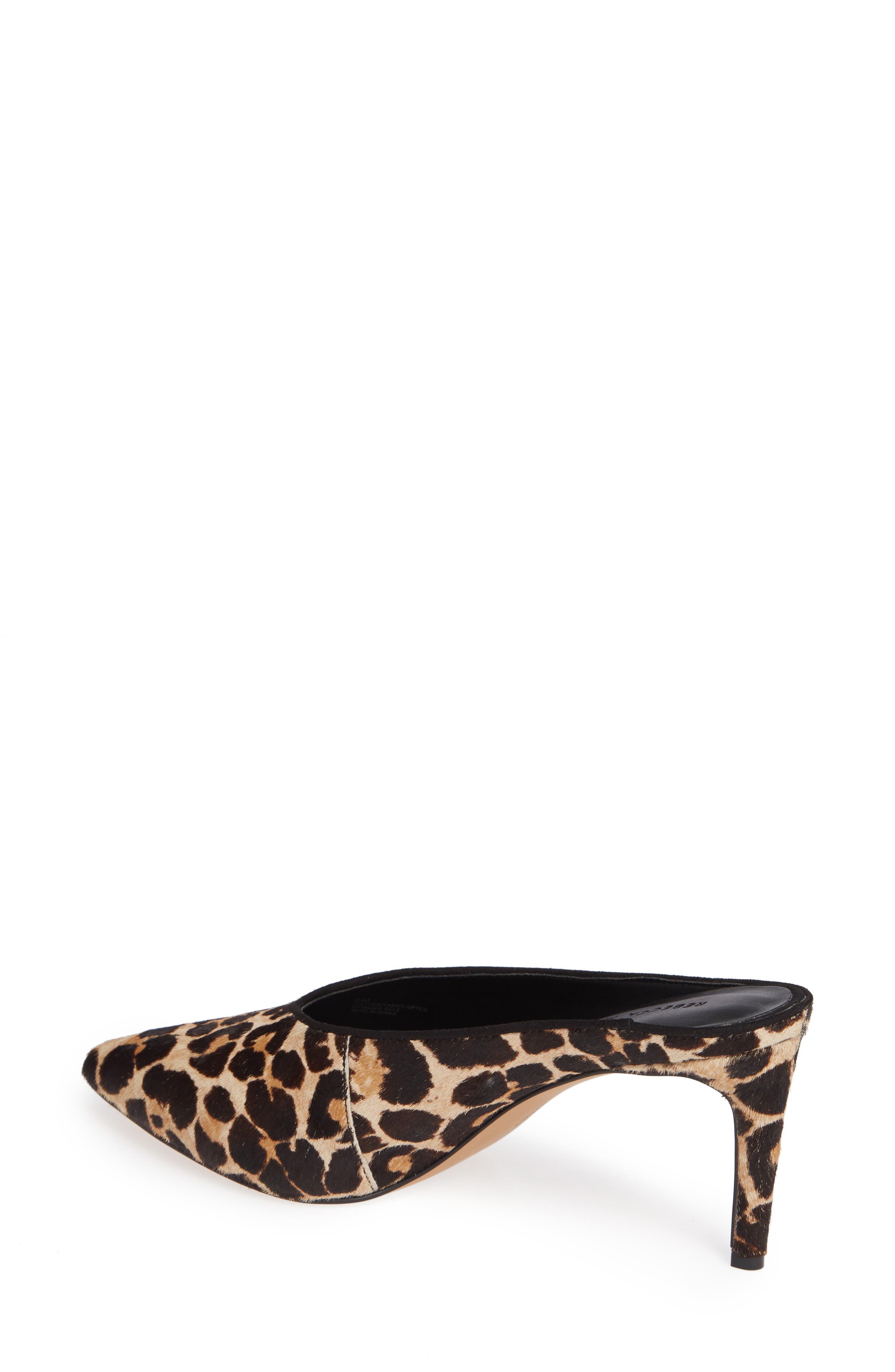 Rebecca Minkoff Gabien Leopard Print Genuine Calf Hair Mule, Alternate, color, 