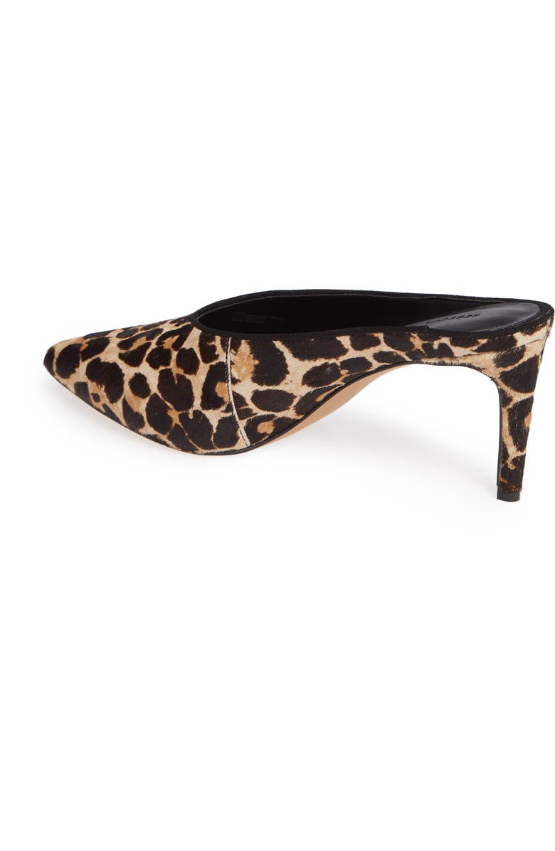 Rebecca Minkoff Gabien Leopard Print Genuine Calf Hair Mule, Alternate, color,