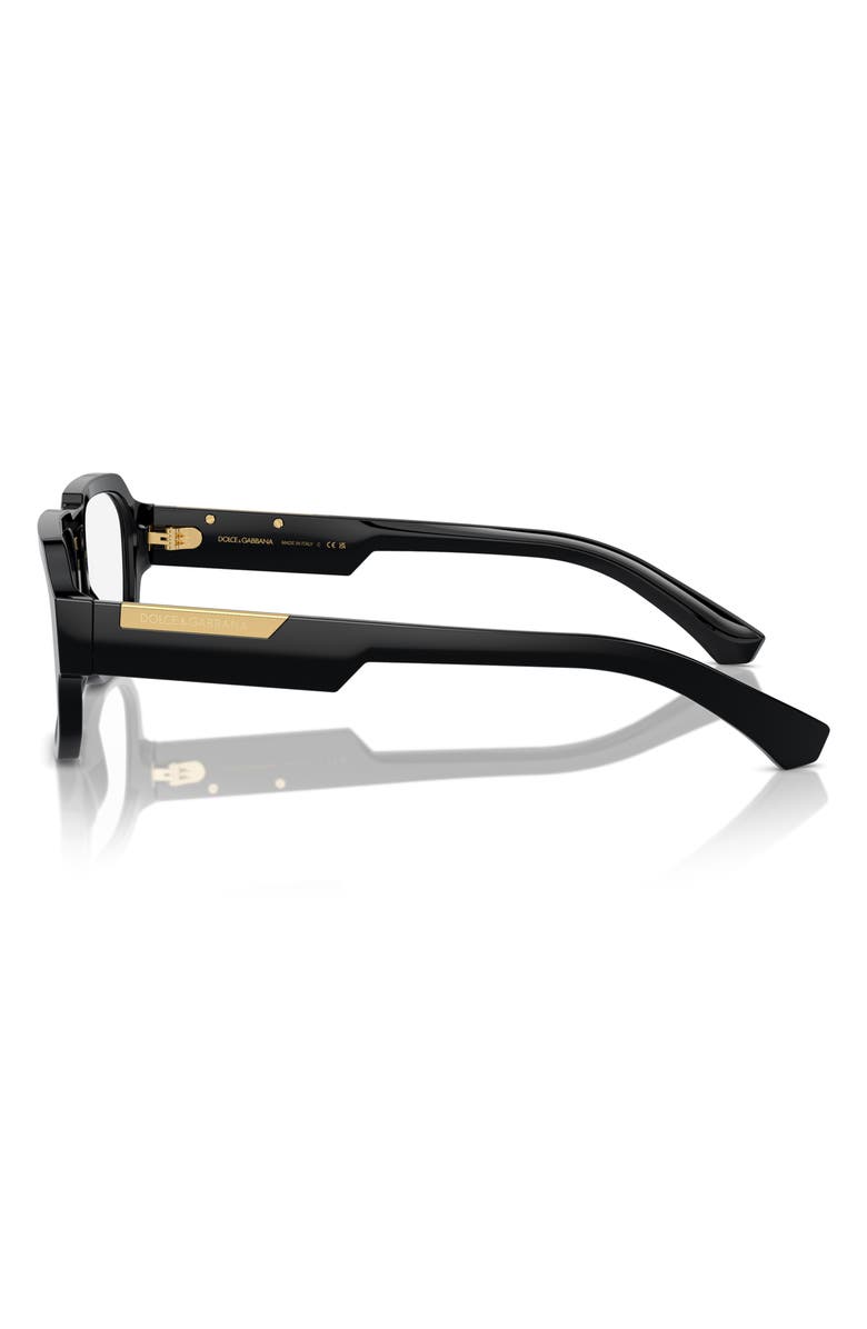 Dolce&Gabbana 53mm Pilot Optical Glasses, Alternate, color, 