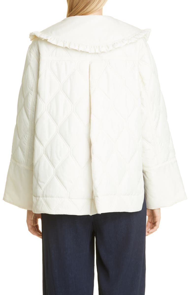 Ganni Quilted Ripstop Jacket, Alternate, color,