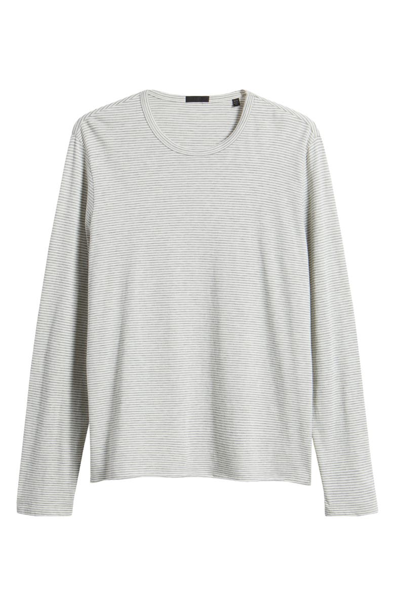 ATM Anthony Thomas Melillo Microstripe Long Sleeve Slub T-Shirt, Alternate, color,