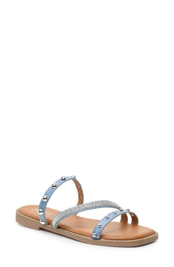 NICOLE MILLER NICOLE MILLER STRAPPY STUD SLIDE SANDAL